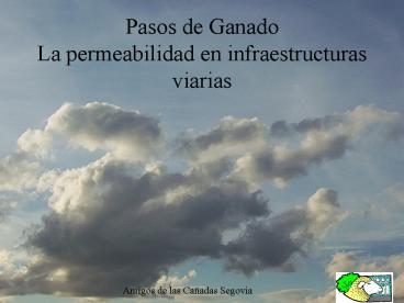 Pasos de Ganado La permeabilidad en infraestructuras viarias