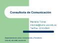 Consultora de Comunicacin PowerPoint PPT Presentation