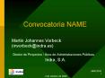 Convocatoria NAME PowerPoint PPT Presentation