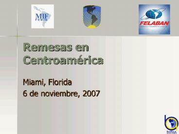 Remesas en Centroamrica