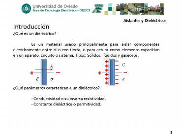 Aislantes y dielctricos