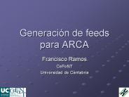 Generacin de feeds para ARCA