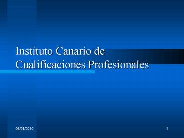 Instituto Canario de Cualificaciones Profesionales