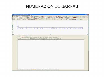 NUMERACIN DE BARRAS