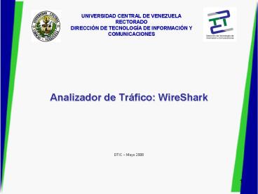 Analizador de Trfico: WireShark