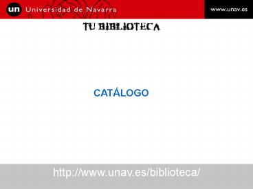 TU BIBLIOTECA