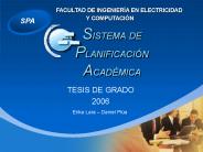 SISTEMA DE PLANIFICACIN ACADMICA