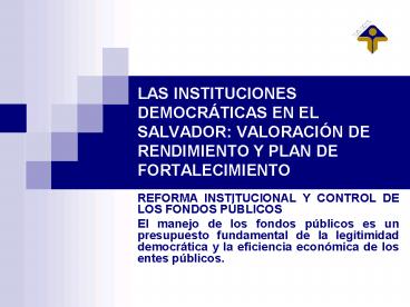 LAS INSTITUCIONES DEMOCR