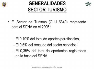 GENERALIDADES SECTOR TURISMO