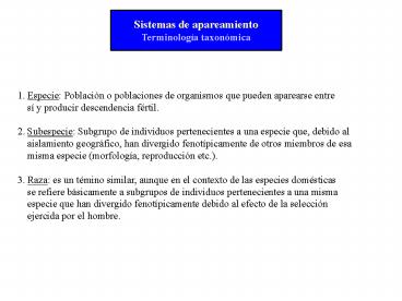 Sistemas de apareamiento