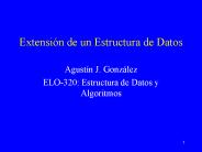 Extensin de un Estructura de Datos