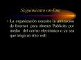 Seguimiento online PowerPoint PPT Presentation