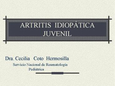ARTRITIS IDIOP
