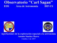 Observatorio "Carl Sagan EOS rea de Astronoma DIFUS