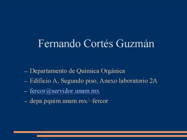 Fernando Corts Guzmn