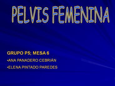 PELVIS FEMENINA