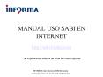 MANUAL USO SABI EN INTERNET PowerPoint PPT Presentation