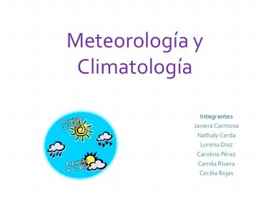 Meteorologa y Climatologa