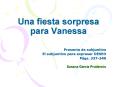Una fiesta sorpresa para Vanessa PowerPoint PPT Presentation