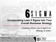 Incorporating Lean 6 Sigma into Your Overall Business Strategy PowerPoint PPT Presentation