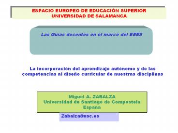 ESPACIO EUROPEO DE EDUCACI