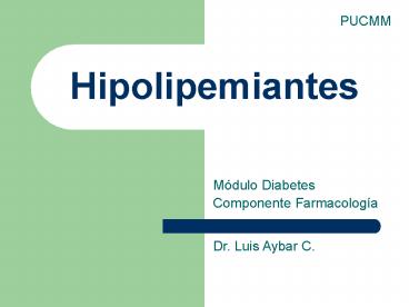 Hipolipemiantes