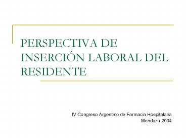 PERSPECTIVA DE INSERCI