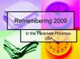 Remembering 2009 PowerPoint PPT Presentation