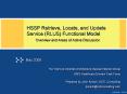 HSSP Retrieve, Locate, and Update Service RLUS Functional Model Overview and Areas of Active Discuss PowerPoint PPT Presentation