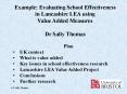 Example: Evaluating School Effectiveness PowerPoint PPT Presentation