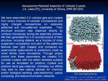 Nanoparticle-Mediated Assembly of Colloidal Crystals
