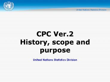 United Nations Statistics Division