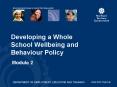 Developing a Whole School Wellbeing and Behaviour Policy PowerPoint PPT Presentation