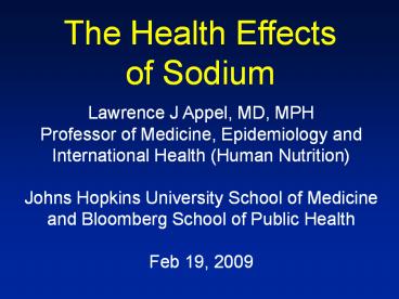 Trends and Prevalence of Hypertension