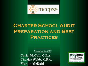 Charter School Audit Preparation and Best Practices