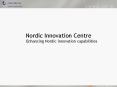 Nordic Innovation Centre PowerPoint PPT Presentation