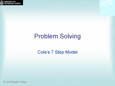 Problem Solving