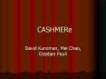 CASHMERe PowerPoint PPT Presentation