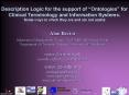 Description Logic for the support of  PowerPoint PPT Presentation