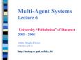 Multi-Agent Systems Lecture 6  University  PowerPoint PPT Presentation