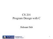 CS 201 Program Design with C