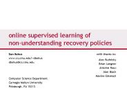 online supervised learning of nonunderstanding recovery policies