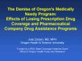The Demise of Oregon's Medically Needy Program: Effects of Losing Prescription Drug Coverage and Pha PowerPoint PPT Presentation