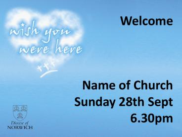 Name of Church Sunday 28th Sept