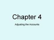 Adjusting the Accounts