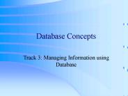 Database Concepts