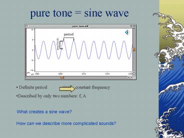 pure tone sine wave