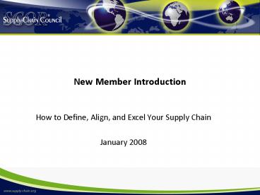 New Member Introduction