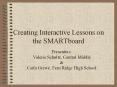 Creating Interactive Lessons on the SMARTboard PowerPoint PPT Presentation