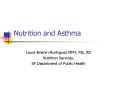 Nutrition and Asthma PowerPoint PPT Presentation